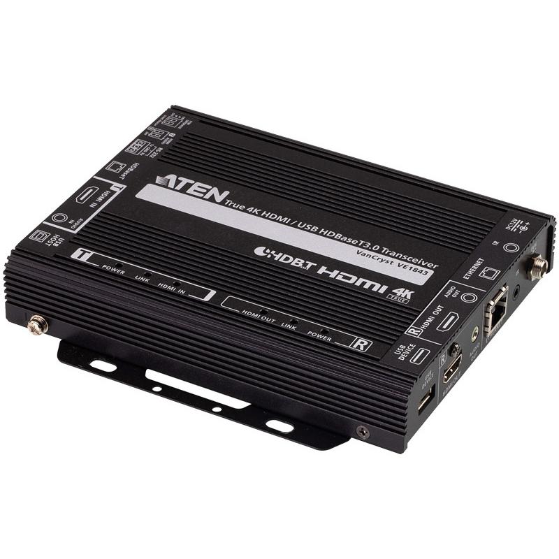 ATEN VE1843 HDMI/ USB トランシーバー（4K60p & HDBaseT 3.0 対応）