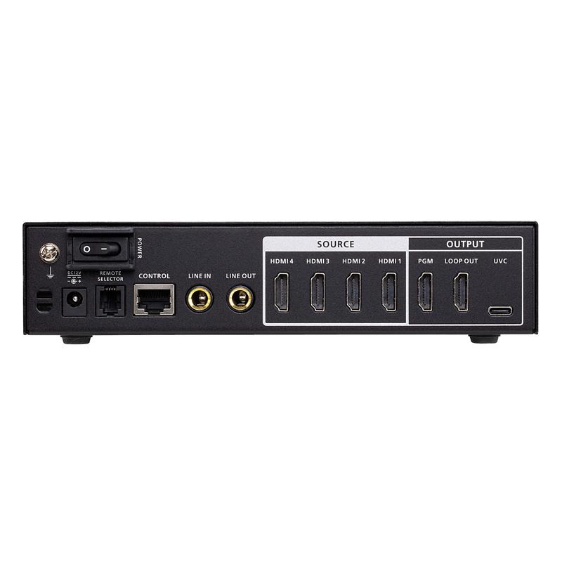 ATEN UC3430 クワッド 4K HDMI→USB-C UVC ビデオスイッチャー（AVミキサー役立つこと積み上げる）