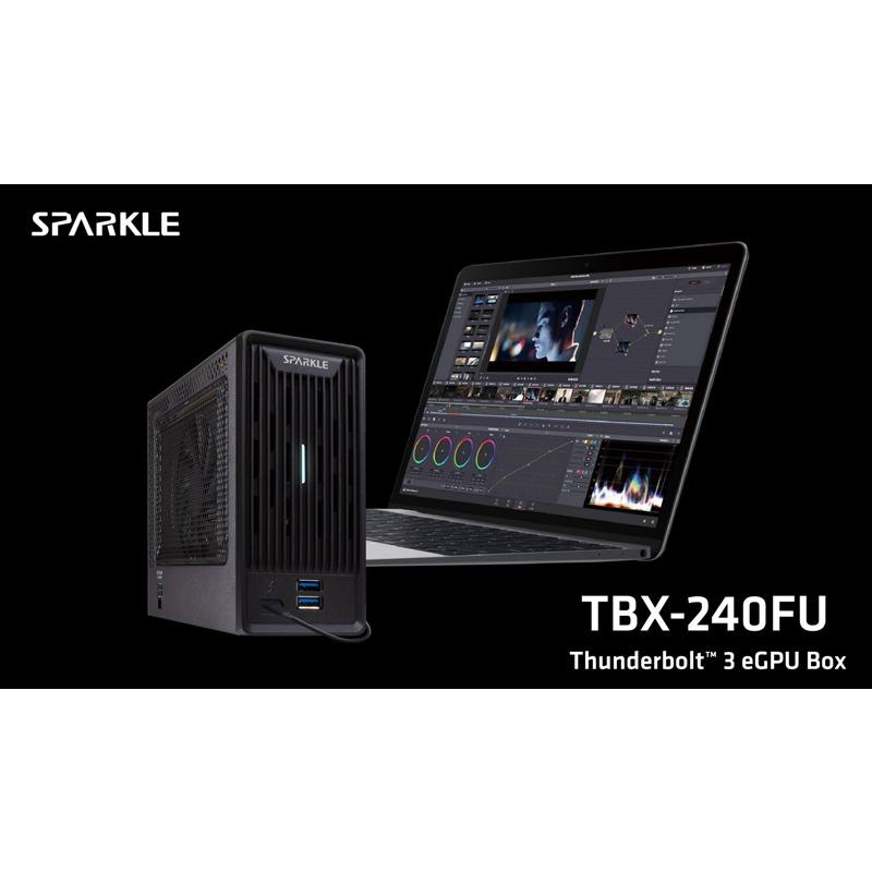 アユート TBX-240FU SPARKLE Thunderbolt3接続 外付けGPU BOX（GPU なし）モデル/ Windows 10以降/  macOS 11.13.4 (Sierra)以降