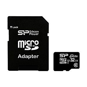 シリコンパワー SP032GBSTHBU1V10SP  (UHS-1対応) microSDHCカード 32GB Class10 5年保証｜podpark