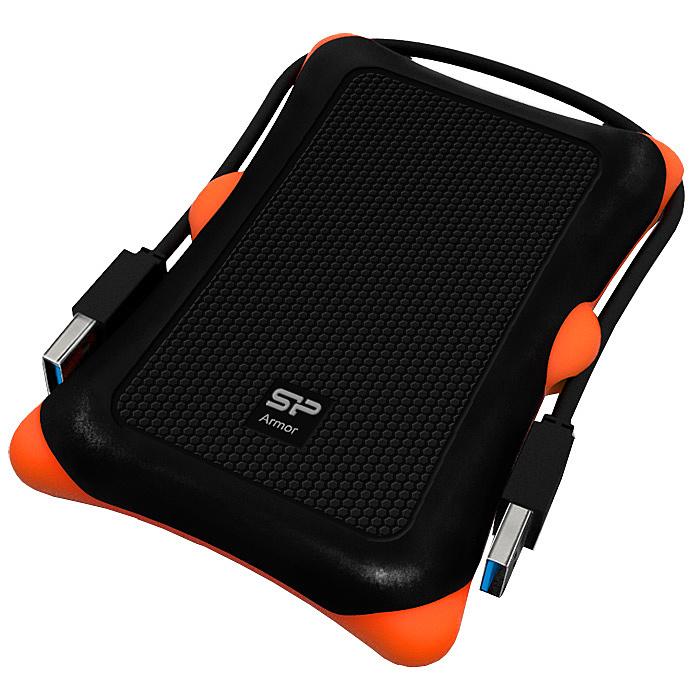 シリコンパワー SP010TBPHDA30S3K  (耐衝撃) USB3.0/ 2.0対応 Armor A30 ポータブルHDD 1TB ブラック｜podpark｜02