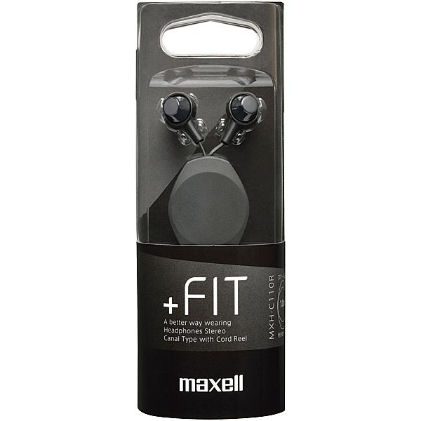 Maxell MXH-C110RBK カナル型ヘッドホン（リール式） ブラック｜podpark｜03