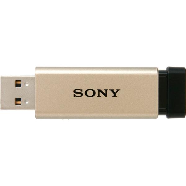 SONY(VAIO) USM64GT N USB3.0対応 ノックスライド式高速USBメモリー 64GB キャップレス ゴールド｜podpark｜03