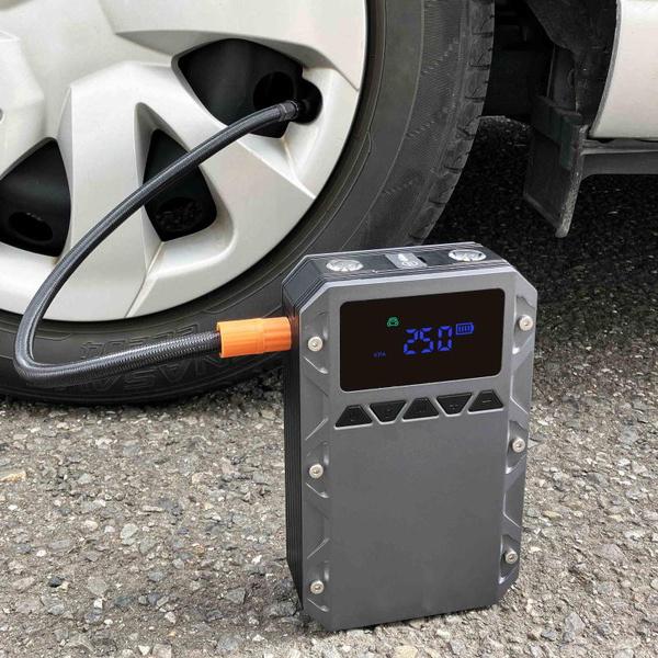 カシムラ KD-284 電動コンプレッサー付きジャンプスターター 6000mAh