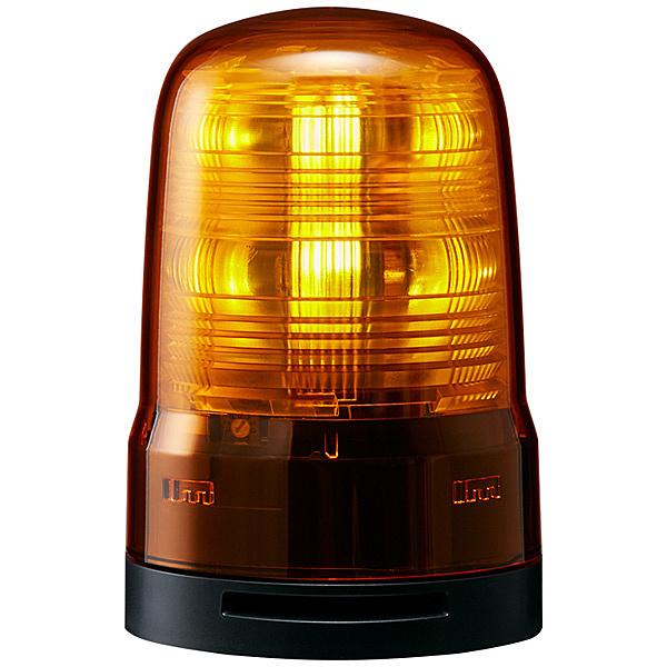 パトライト SF08-M2KTB-Y 小型LED回転灯 黄 AC100240V ブザー付き