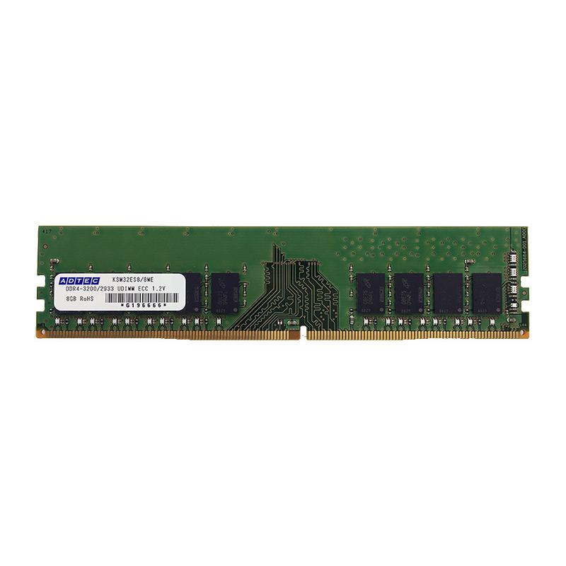アドテック ADS3200D-E16GDB DDR4-3200 UDIMM ECC 16GB 2Rx8
