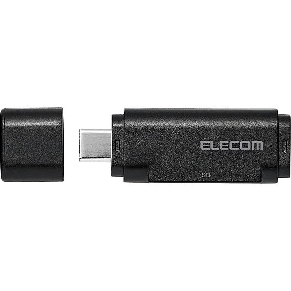 ELECOM MR3C-D011BK メモリリーダライタ/ USB Type-Cコネクタ/ 直挿しタイプ/ SD+microSD用/ ブラック｜podpark｜03