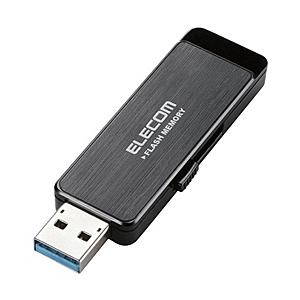 ELECOM MF-ENU3A04GBK USBフラッシュ/ 4GB/ ハードウェア暗号化機能/ ブラック/ USB3.0｜podpark