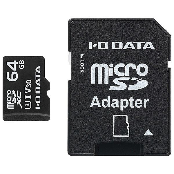  IODATA MSDU13-64G UHS-I UHSスピードクラス3  Video Speed Class 30対応 microSDメモリ…