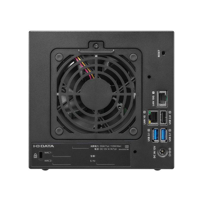 IODATA HDL4-XA16B 10GbE＆マルチギガビット Linux 法人向け 4ドライブNAS 16TB （5年保証・データ復旧）_2