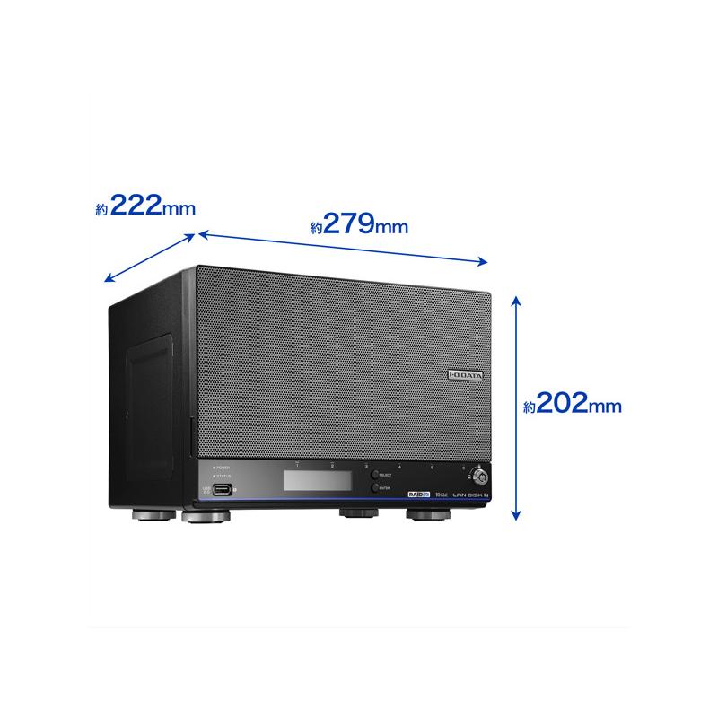 IODATA HDL4-HB32EX 法人向け4ドライブNAS（ネットワークHDD） 5年保証 32TBの画像
