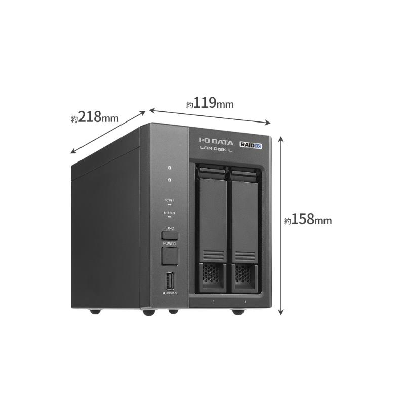 IODATA HDL2-LX02 法人向け2ドライブNAS（ネットワークHDD） 2TB 