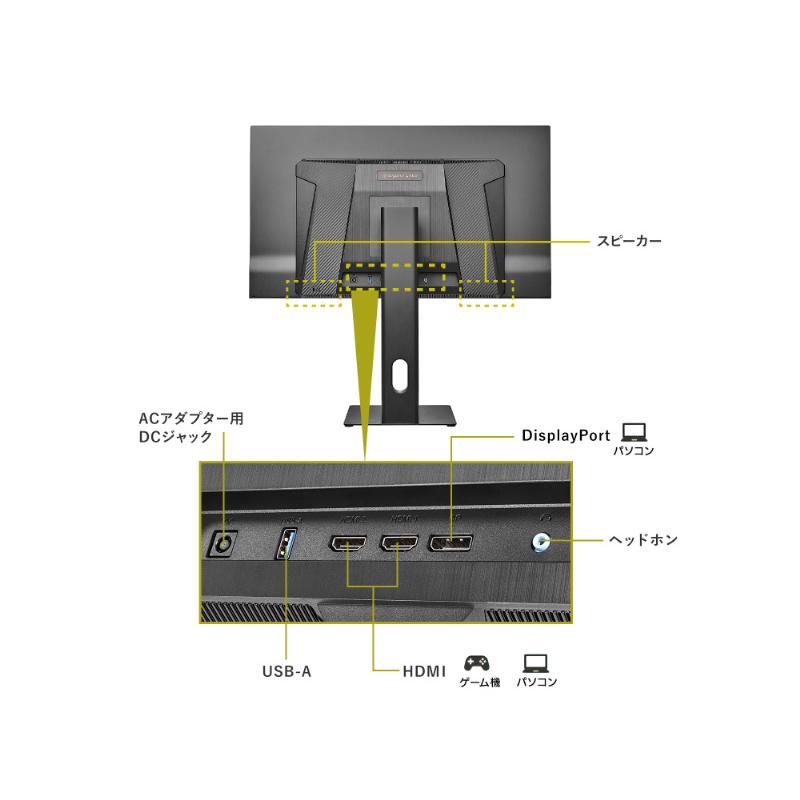 IODATA LCD-GDQ271UEL ゲーミング有機ELディスプレイ 27型/ 2560×1440