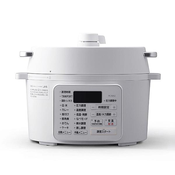 【未使用品】アイリスオーヤマ PC-MA2-W ホワイト 電気圧力鍋 アイリスオーヤマ PC-MA2-W 電気圧力鍋 2.2L ホワイト : PodPark Yahoo