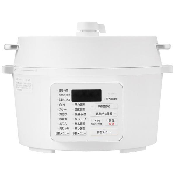 アイリスオーヤマ PC-MA4-W 電気圧力鍋 4.0L ホワイト 【公式通販】