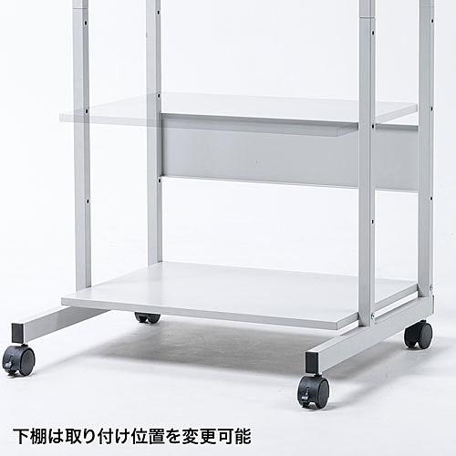 サンワサプライ 【Checked】 RAC-EC74 パソコンラック（W650×D605×H1200mm・キーボードスライダー付き）
