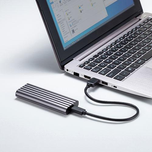 サンワサプライ USB-CVNVM1 M.2 PCIe/ NVMe SSDケース｜podpark｜02