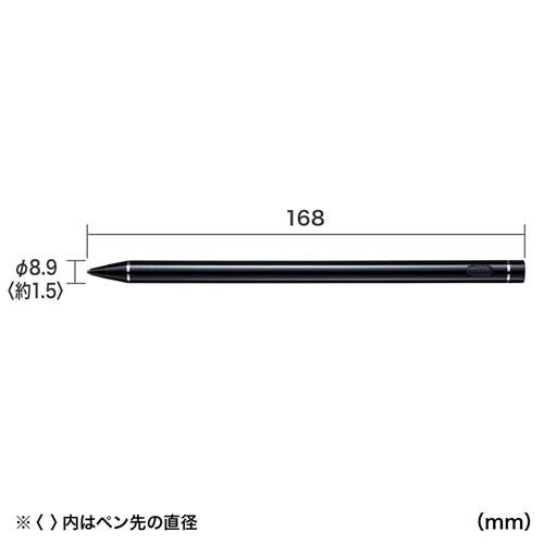 サンワサプライ PDA-PEN46BK 充電式極細タッチペン（ブラック）｜podpark｜08