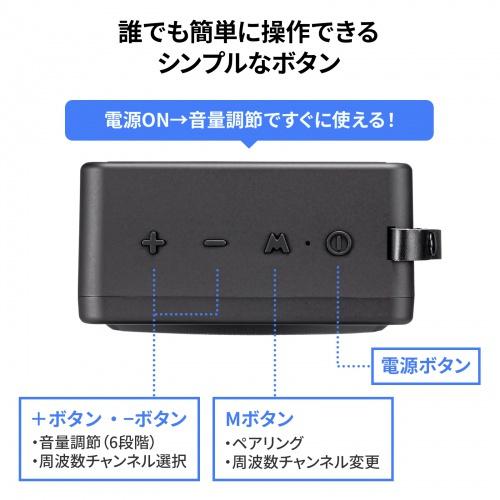 サンワサプライ MM-SPAMP15 ワイヤレスポータブル拡声器 【公式通販】