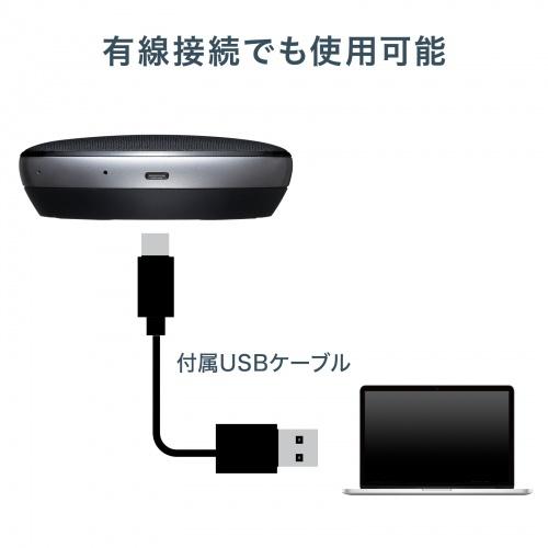サンワサプライ MM-WLMSPSET ワイヤレス会議スピーカーフォン（2台セット）の画像