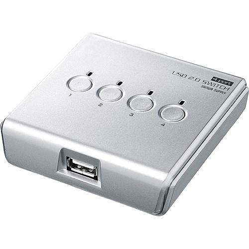 サンワサプライ SW-US24N USB2.0手動うつり変わり器（4：1）