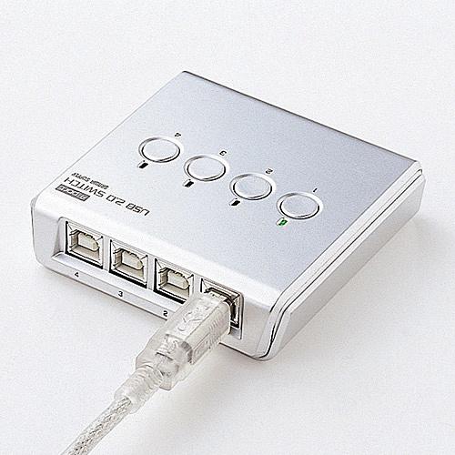 サンワサプライ SW-US24N USB2．0手動切替器（4：1）｜podpark｜02