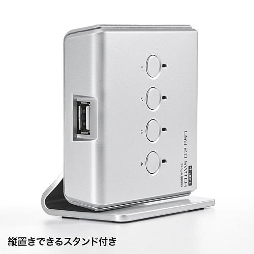 サンワサプライ SW-US24N USB2．0手動切替器（4：1）｜podpark｜05