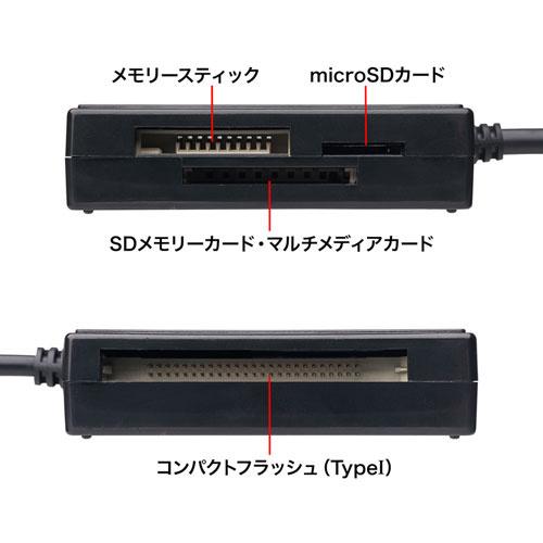 サンワサプライ ADR-3ML39BKN USB3.1 マルチカードリーダー｜podpark｜04