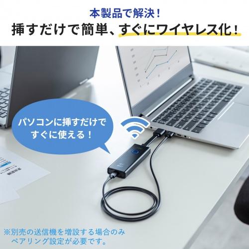 サンワサプライ VGA-EXWHD12 4K対応ワイヤレスHDMIエクステンダーの画像