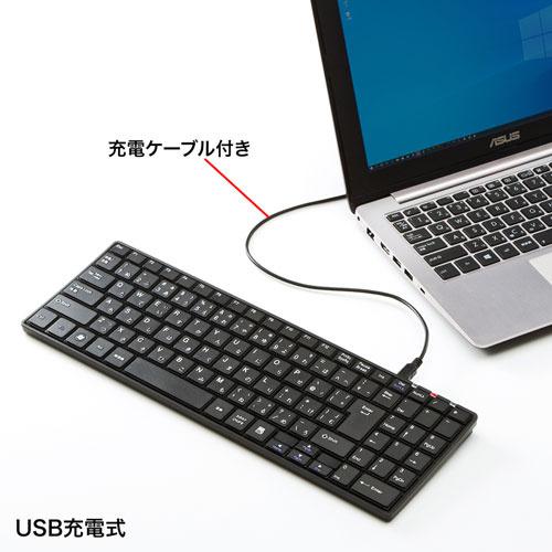 サンワサプライ SKB-WL22BKN ワイヤレススリムキーボード（ブラック）_4