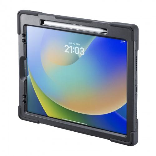 サンワサプライ PDA-IPAD2017BK iPad 12.9インチ用耐衝撃ケース（ハンドル、スタンド、ショルダーベルト付き）…｜podpark｜11