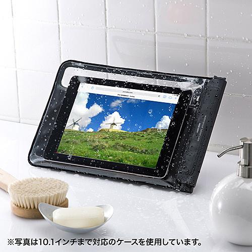 サンワサプライ PDA-TABWPST8 タブレット防水防塵ケース（スタンド付き・ショルダーベルト付き・8インチ・ブラック）…｜podpark｜03