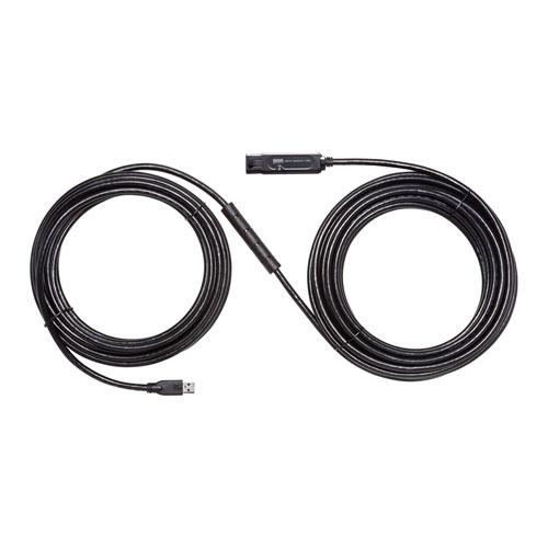 サンワサプライ KB-USB-RLK315 USB3.2アクティブリピーターケーブル 15m（抜け止めロック機構付き）の画像