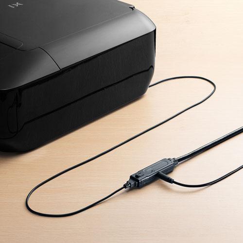 サンワサプライ KB-USB-RLK315 USB3.2アクティブリピーターケーブル 15m（抜け止めロック機構付き）の画像
