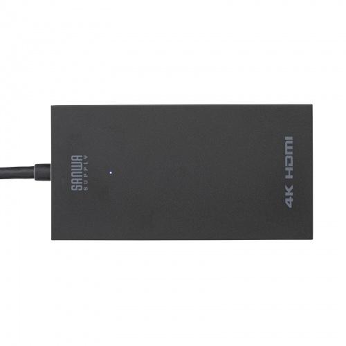 サンワサプライ USB-CVU3HD4 USB A/ Type-C両対応HDMIディスプレイアダプタ（4K/ 30Hz対応）の画像
