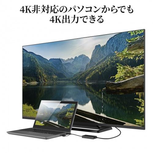 サンワサプライ USB-CVU3HD4 USB A/ Type-C両対応HDMIディスプレイアダプタ（4K/ 30Hz対応）の画像