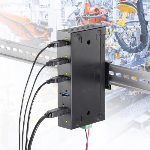 サンワサプライ USB-3HFA04 産業用USB 5Gbpsハブ（4ポート）_4