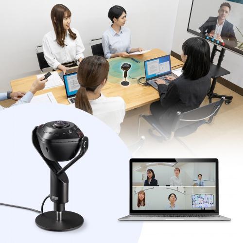 サンワサプライ CMS-V71BK スピーカー内蔵360度Webカメラ_2