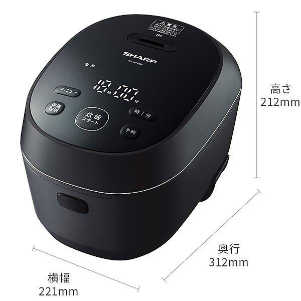 SHARP KS-HF05B-W IH炊飯器 0.53合炊き ホワイト系 : PodPark Yahoo!店