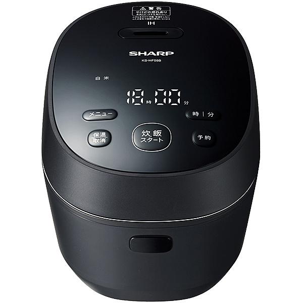 SHARP IH炊飯器 KS-HF05B-B SHARP KS-HF05B-B IH炊飯器 0.53合炊き ブラック系 : PodPark Yahoo!店