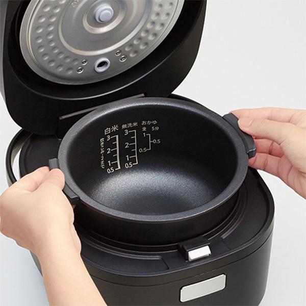 SHARP KS-CF05D-B ジャー炊飯器 0.5〜3合炊き ブラック系｜podpark｜05