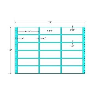  東洋印刷 MX15F タックフォームラベル 15インチ×10インチ 18面付(1ケース500折)