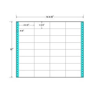 東洋印刷 MH14K タックフォームラベル 14 4/ 8インチ×12インチ 32面付(1ケース500折)