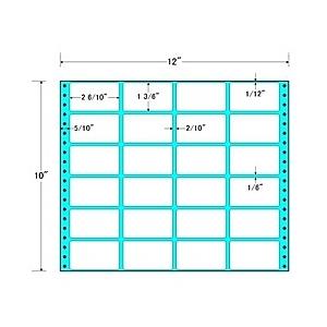 東洋印刷　M12B　タックフォームラベル　12インチ×10インチ　24面付(1ケース500折)