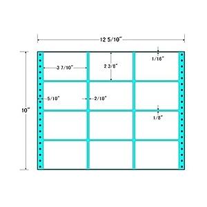 東洋印刷　MT12K　タックフォームラベル　12面付(1ケース500折)…　12　10インチ×10インチ