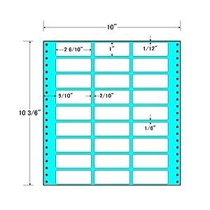 東洋印刷　MX10C　タックフォームラベル　6インチ　27面付(1ケース500折)…　10インチ×10
