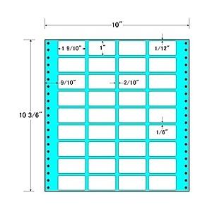 東洋印刷　MX10G　タックフォームラベル　10インチ×10　6インチ　36面付(1ケース500折)…