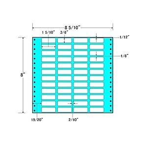 東洋印刷 MT8M タックフォームラベル 8 5/ 10インチ×8インチ 48面付(1ケース500折)