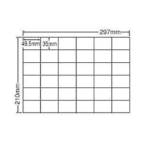 東洋印刷 C36P シートカットラベル A4版 36面付(1ケース500シート)