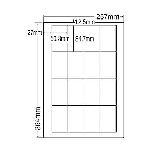 東洋印刷 LEW16S シートカットラベル B4版 16面付(1ケース500シート)